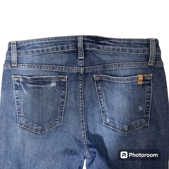 Joe's Jeans Ripped Distressed Skinny Fit Ankle Shark Bite Hem Jens Size 28 - Picture 9 of 16